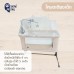 SNOW OWL™ เซ็ทเตียงนอนเด็ก All in One (ขาโยก)สี BEIGE  + เบาะนอนระบายอากาศ Gentle FlowZz ขนาด 50x87  